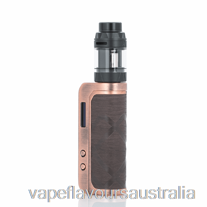 Vape Australia Augvape FOXY ONE 120W Starter Kit Copper Wood Pattern Leather